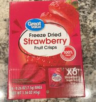 Freeze Dried Strawberry Fruit Crisps