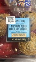 No sugar added blueberry streusel muffins