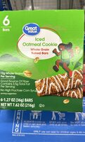 Whole grain baked bars