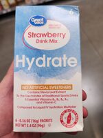Hydrate strawberry Drink Mix