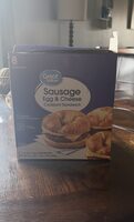 Sausage Egg & Cheese Croissant Sandwich