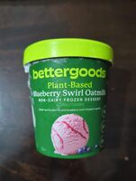 Blueberry swirl oatmilk non-dairy frozen dessert