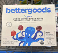 Organic Mixed Berries Fruit Snacks