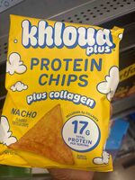 Protein Chips Plus Collagen Nacho Flavored Tortilla Chips