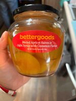 Peeled Apricot Halves In Light Syrup With Cinnamon Flavor