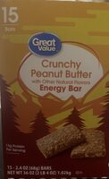 Crunchy peanut butter energy bar