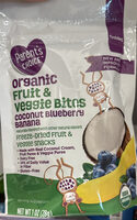 Organic Fruit & Veggie Bites Coconut Blueberry Banana