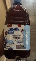Zero sugar cranberry grape