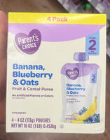 Banana, Blueberry & Oats