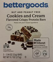 Cookies and Cream Flavored Crispy Protein Bar