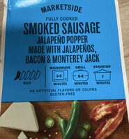 Smoked Sausage Jalapeño Popper Made with Jalapeños, Bacon & Monterey Jack
