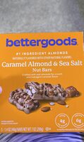 Caramel almond and sea salt nut bars