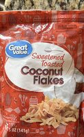 Sweeten toasted coconut flakes