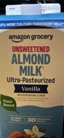 ALMOND MILK Unsweetened Ultra-Pasteurized Vanilla
