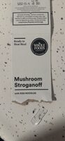 Mushroom Stroganoff with EGG NOODLES