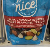 Dark chocolate Greek yogurt flavored trail mix