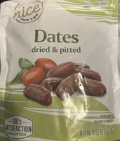 Dates dried and pitted