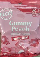 Gummy peach