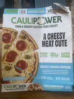Thin & Crispy Gluten Free Crust A Cheesy Meat Cutie Sausage & Uncured Pepperoni