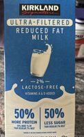 Ultra filtered reduced fat milk