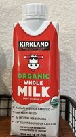 Organic whole milk with vitamin D