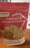Sourdough cheddar & chive crackers
