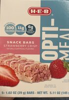 Opti-Meal Snack Bar strawberry Crisp