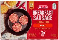 H-E-B Breakfast Sausage Patties - Hot
