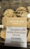 Blueberry white chocolate chunk mini scones