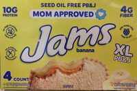 Banana Peanut Butter and Jelly Sandwich