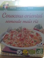 Couscous oriental semoule maïs riz
