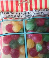 Sour & fizzy boiled sweets