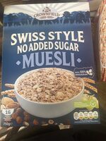 Crownfield Swiss Style No Added Sugar Muesli