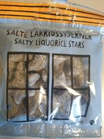 Salty liquorice stars