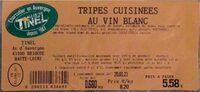 Tripes cuisinées au vin blanc