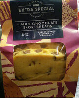 4 Milk Chocolate Shortbreads
