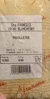 Pâte feuilletée