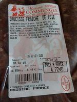 Saucisse fraîche de foie
