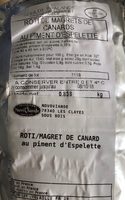 Roti de magrets de canard au piment d'espelette