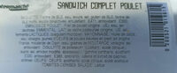 Sandwich complet poulet