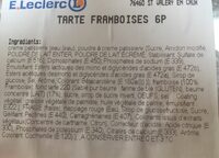 Tarte framboises
