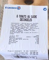 6 donuts au sucre