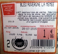 Bleu Auvergne La Mémée