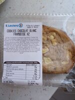 Cookies chocolat blanc framboises x2