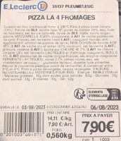 Pizza 4 fromages
