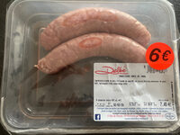 Saucisses porc et veau
