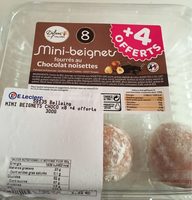 Mini beignets fourres au chocolat noisette