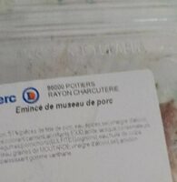 Émincé de museau de porc