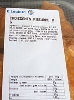 Croissant Beurre x 6