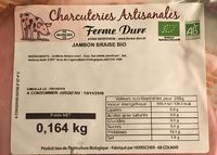 Jambon braisé bio